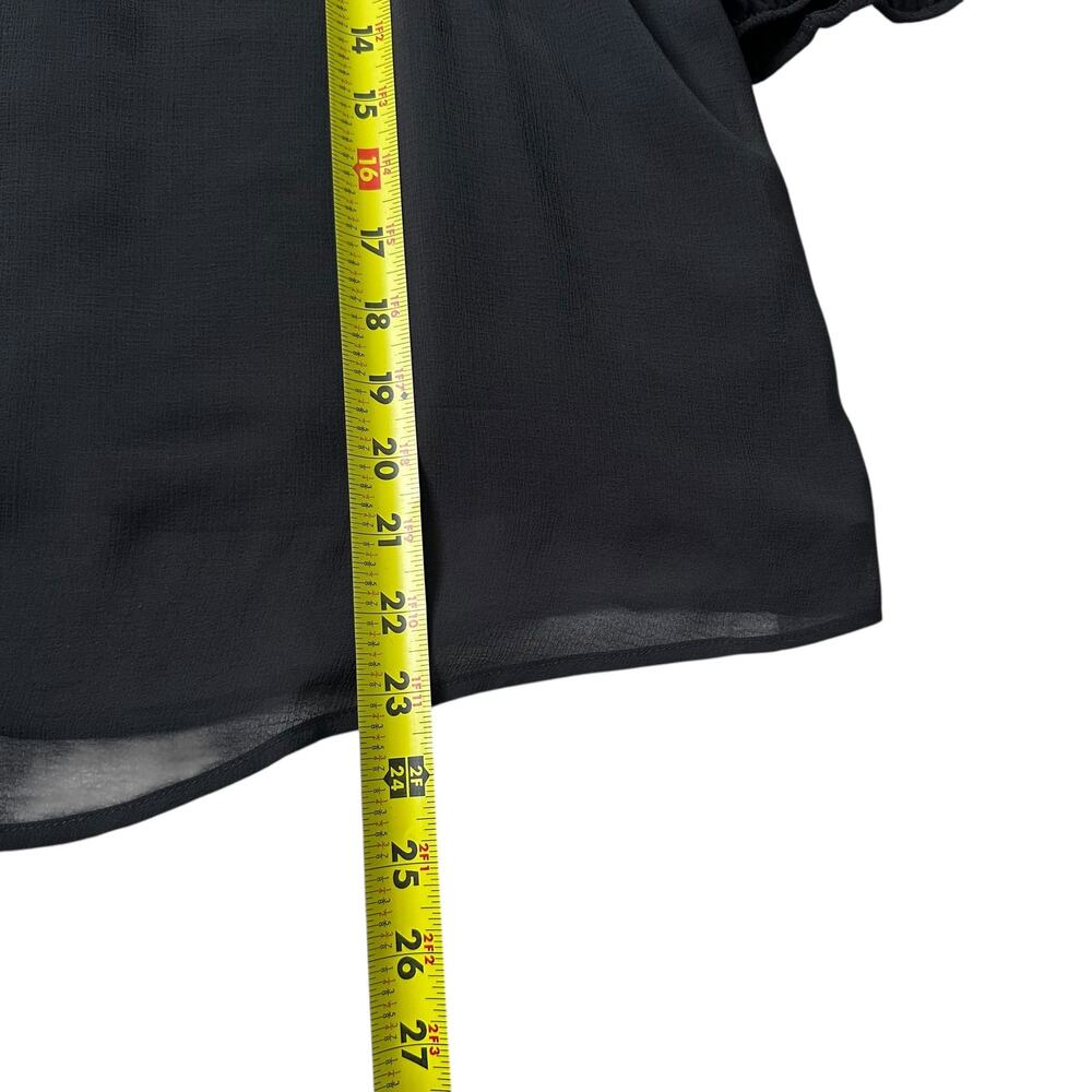 Torrid Black Spaghetti Strap Blouse Women Top Plus Size 0 | 50-15 - Picture 5 of 5